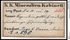 Etiketten zu Calcit (NHMW-MIN-As596)